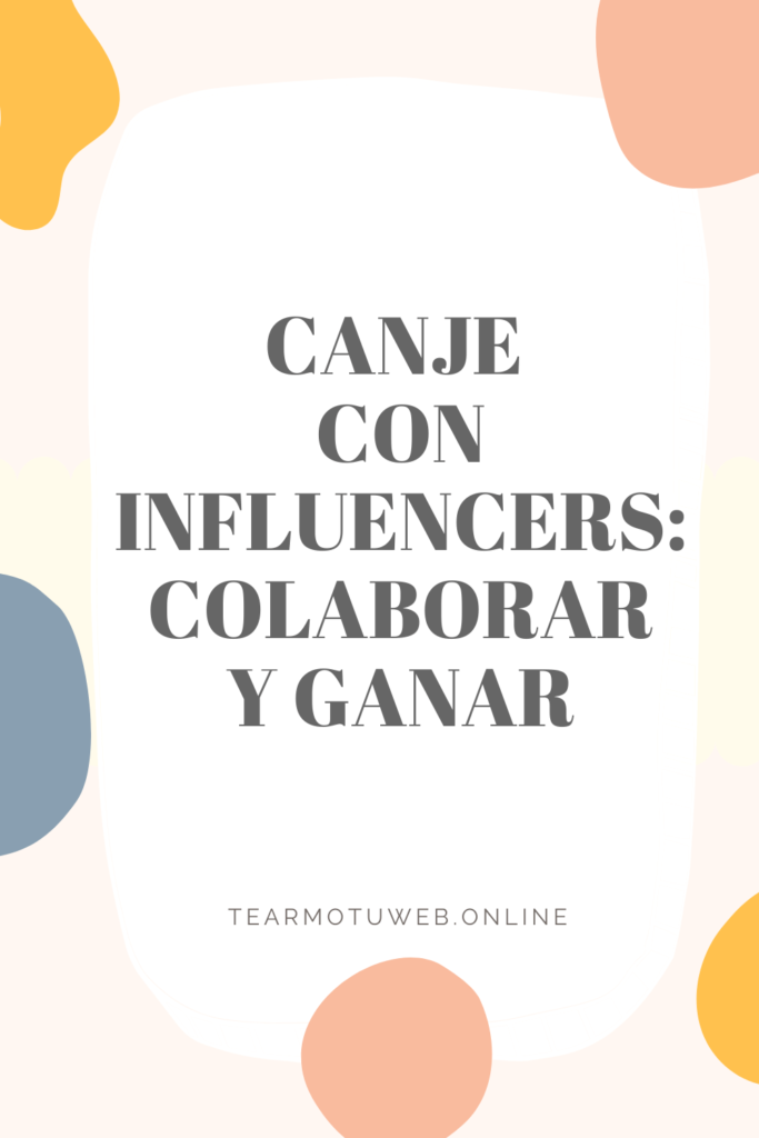 canje con influencers